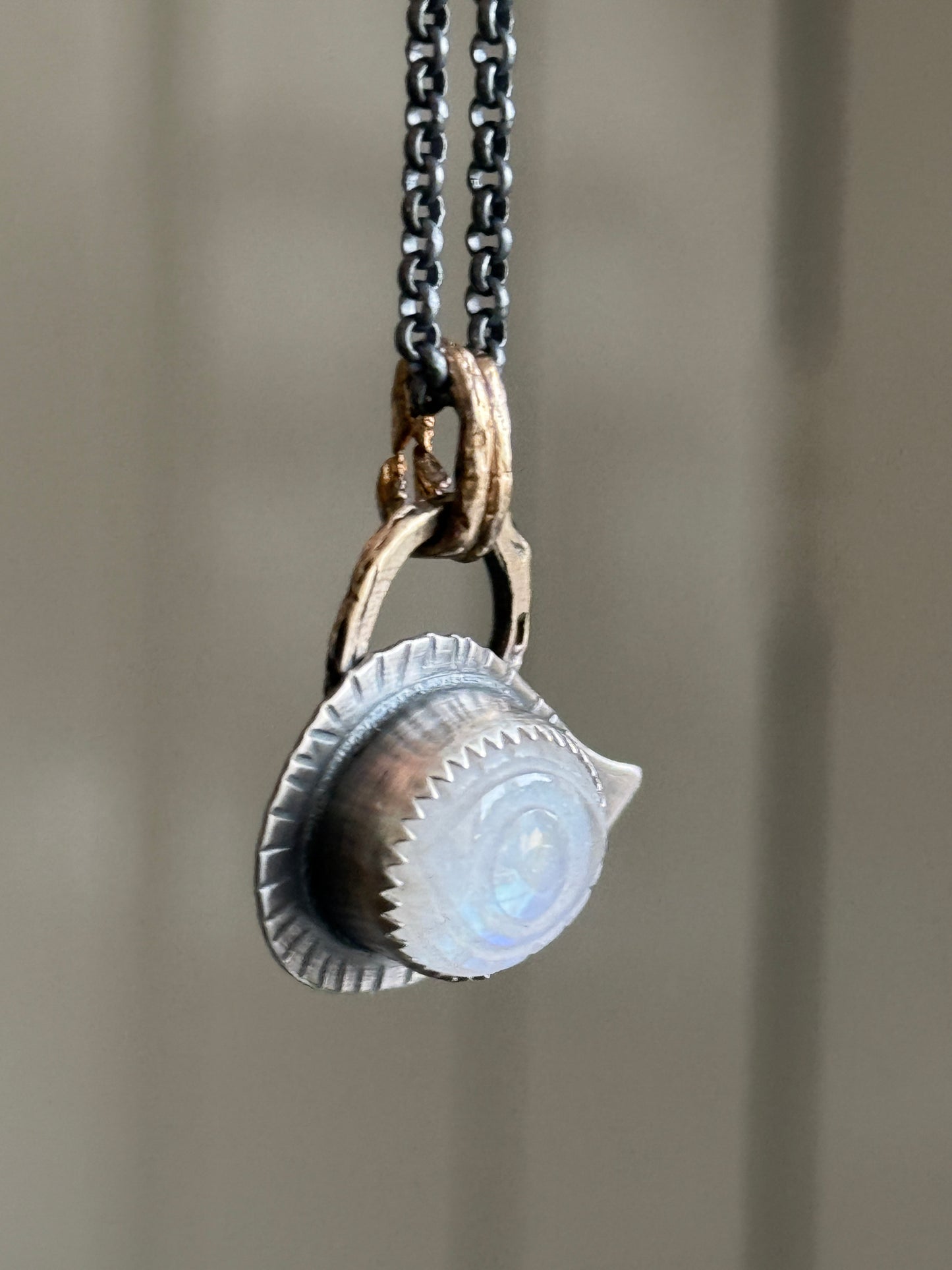 Moonstone Evil Eye Necklace