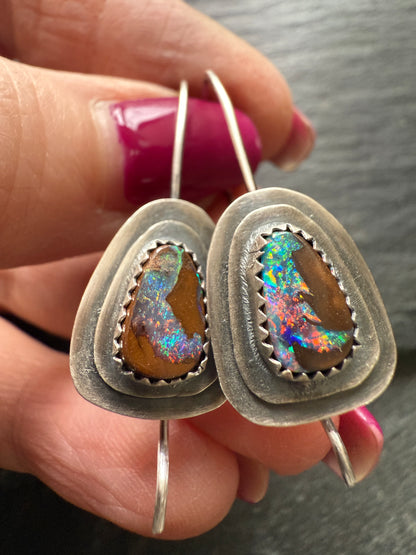 Opal Dangle Earrings