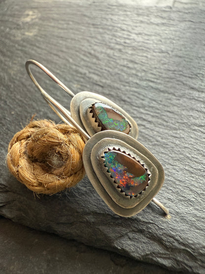 Opal Dangle Earrings