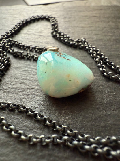 Boulder opal necklace