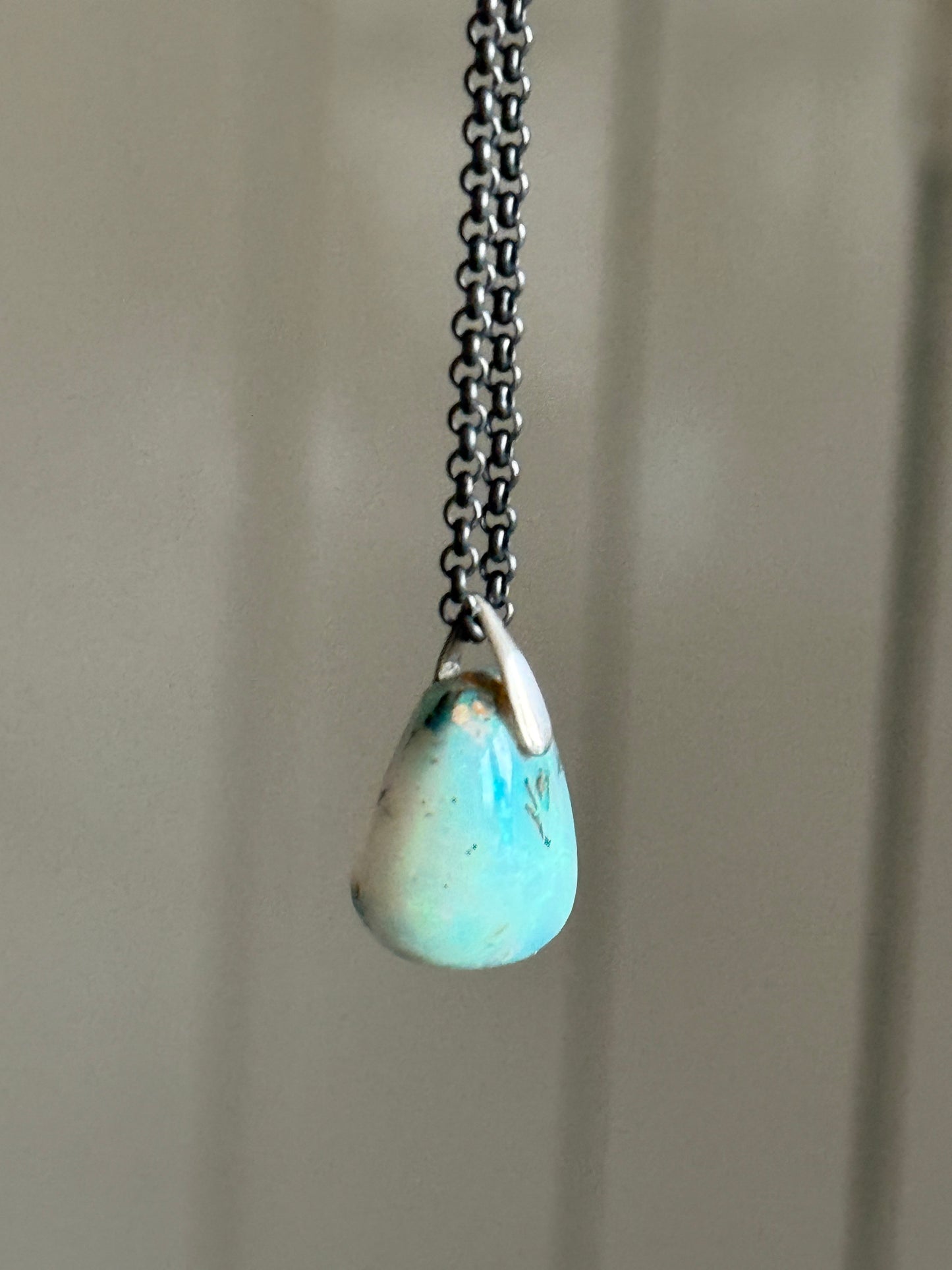 Boulder opal necklace