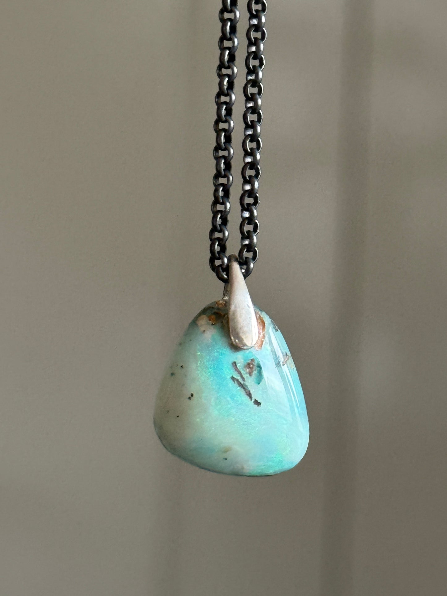 Boulder opal necklace