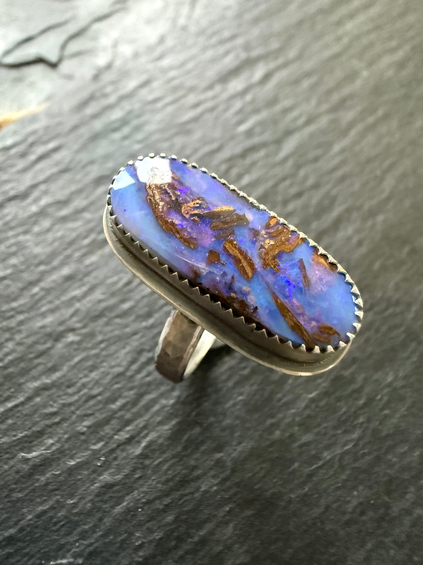 Purple Opal Ring US 7 / UK N 1/2