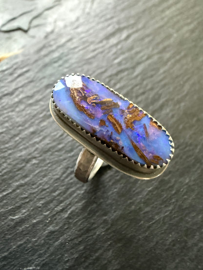 Purple Opal Ring US 7 / UK N 1/2