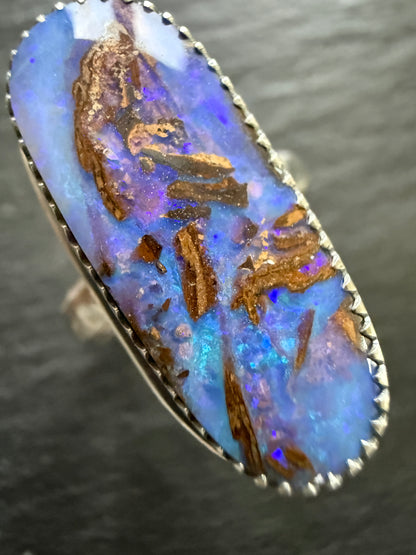 Purple Opal Ring US 7 / UK N 1/2