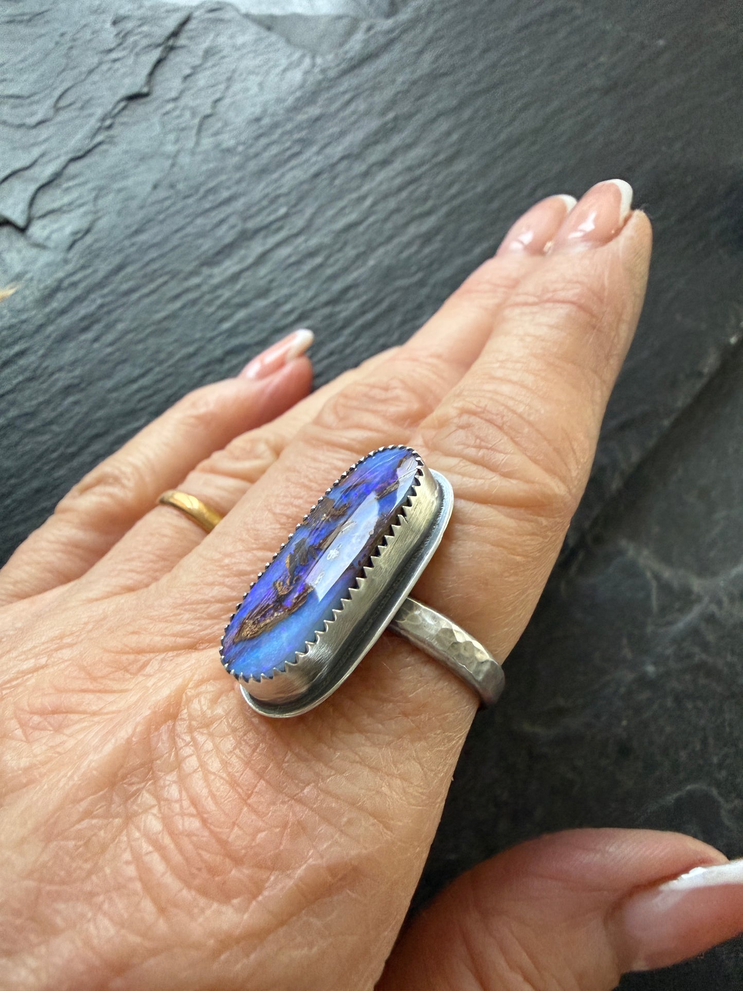 Purple Opal Ring US 7 / UK N 1/2