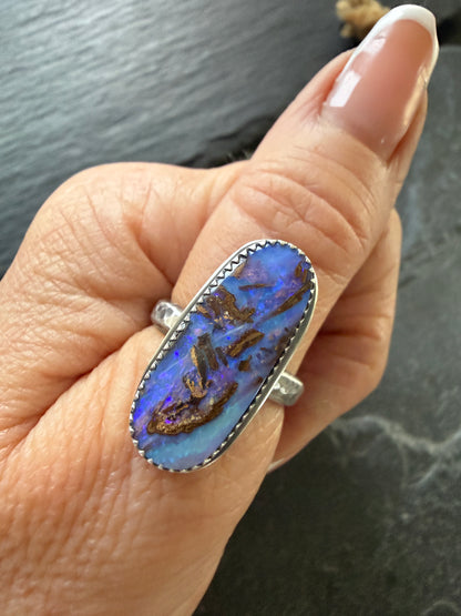 Purple Opal Ring US 7 / UK N 1/2