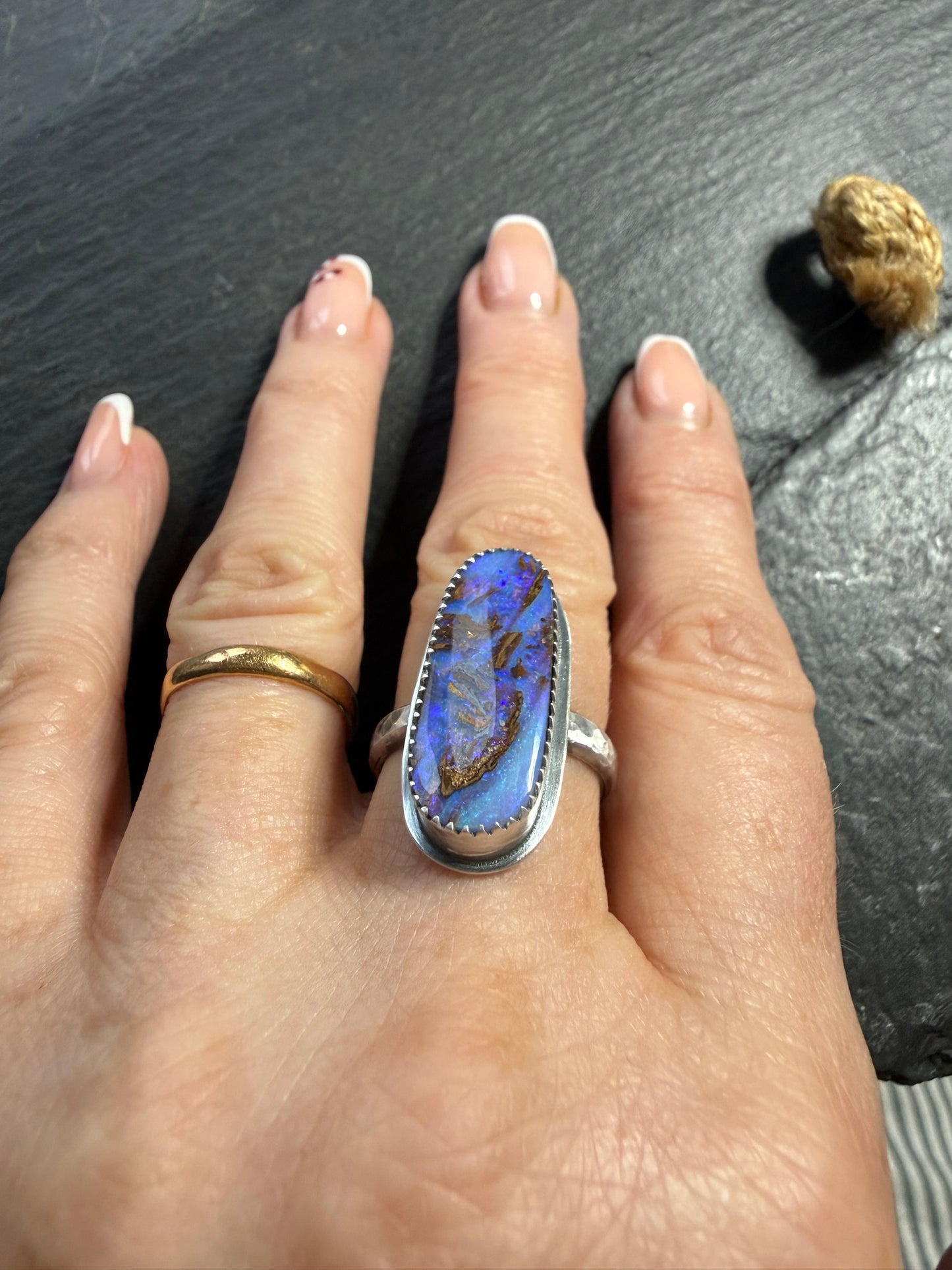 Purple Opal Ring US 7 / UK N 1/2