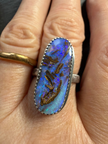 Purple Opal Ring US 7 / UK N 1/2