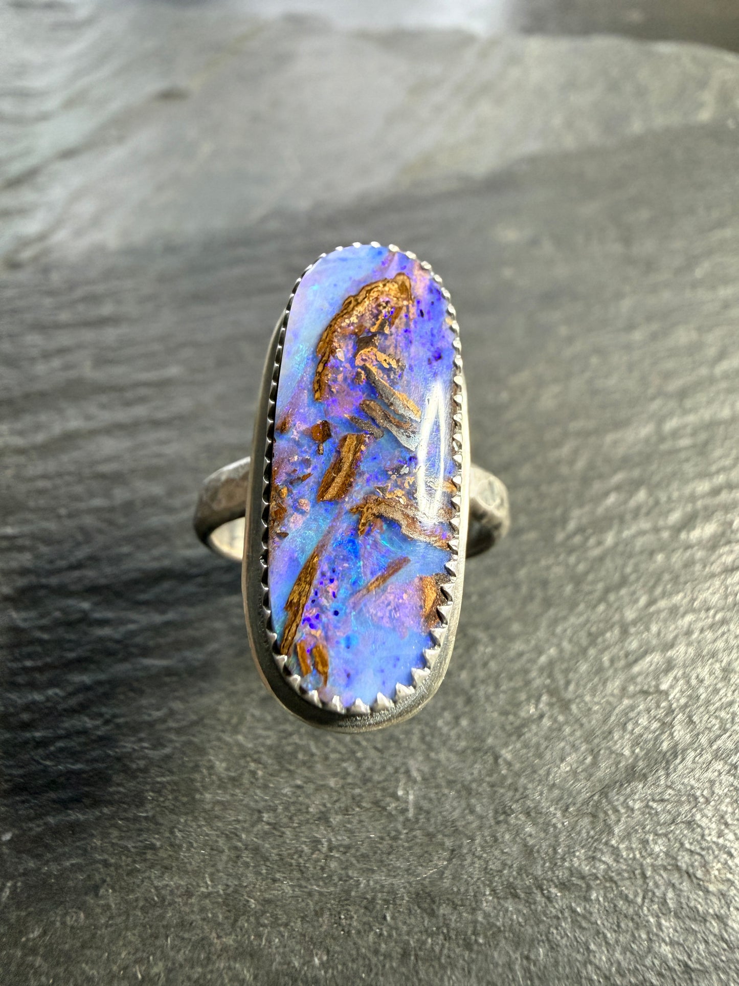 Purple Opal Ring US 7 / UK N 1/2