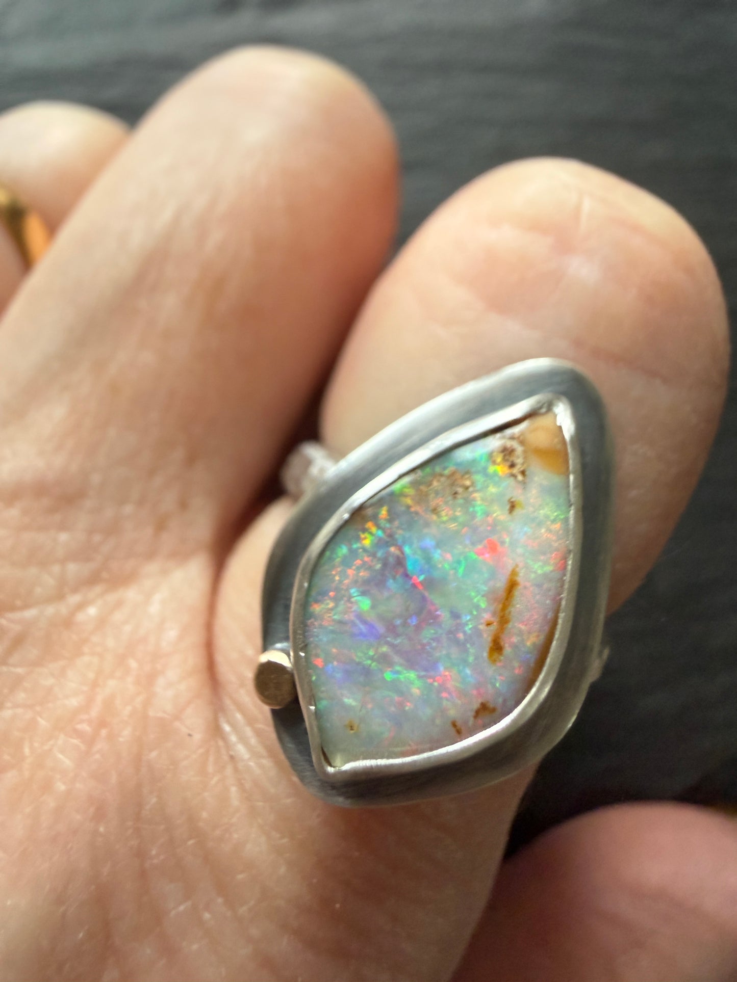 Colourful Opal Ring US 7 / UK N 1/2