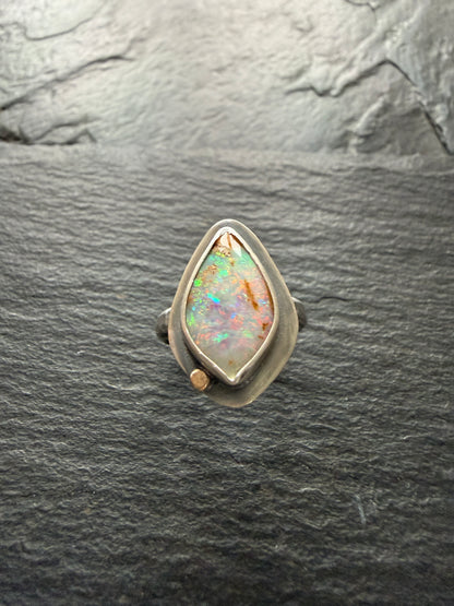 Colourful Opal Ring US 7 / UK N 1/2
