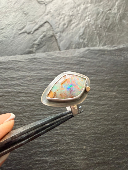 Colourful Opal Ring US 7 / UK N 1/2