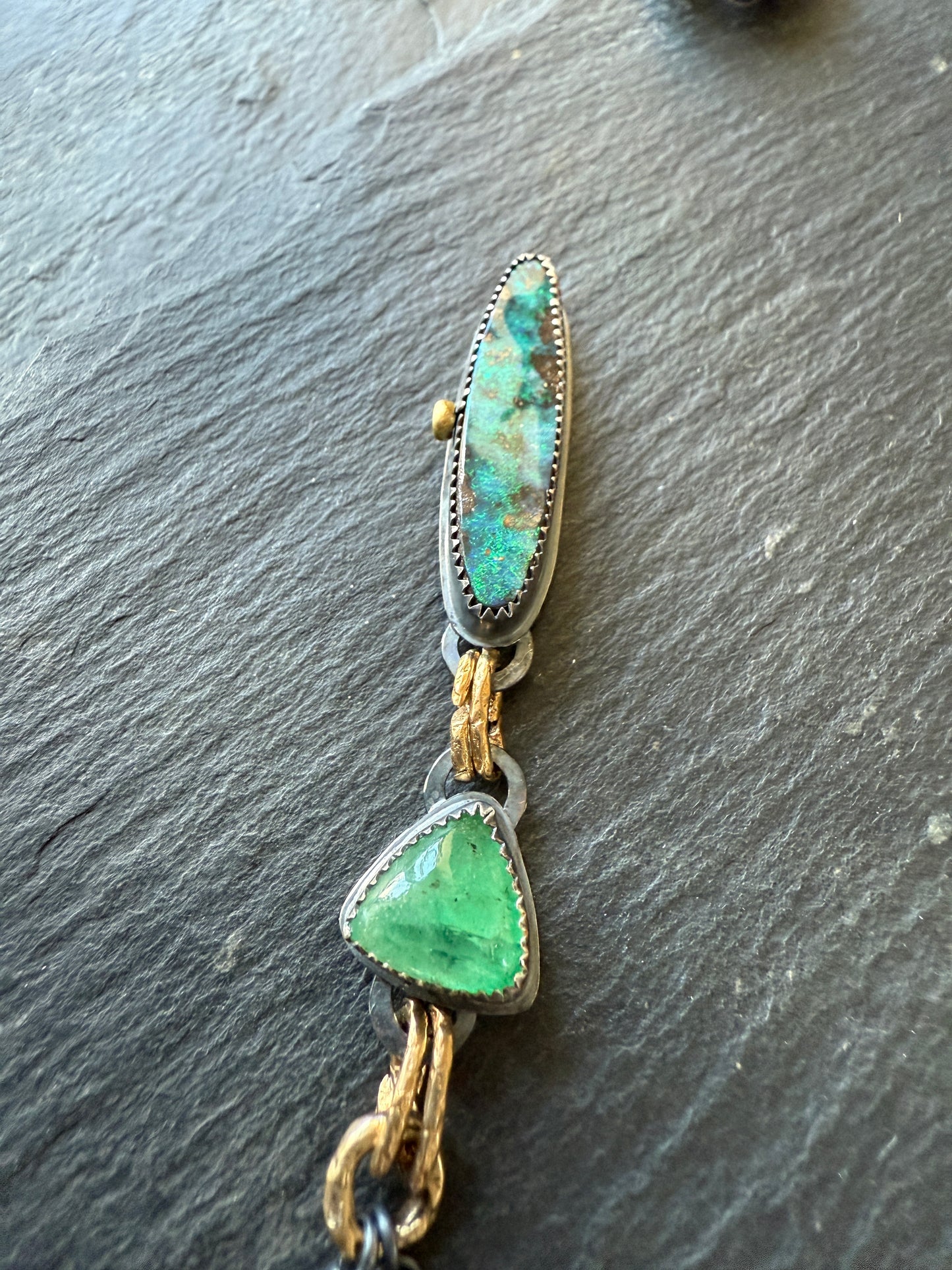 Opal and Emerald necklace