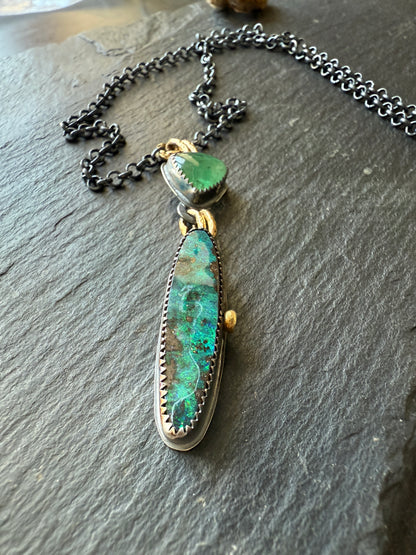 Opal and Emerald necklace