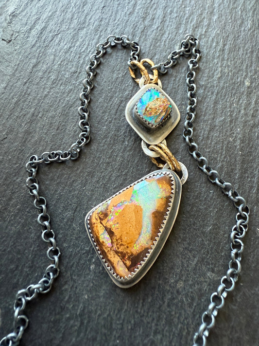 Boulder Opal necklace