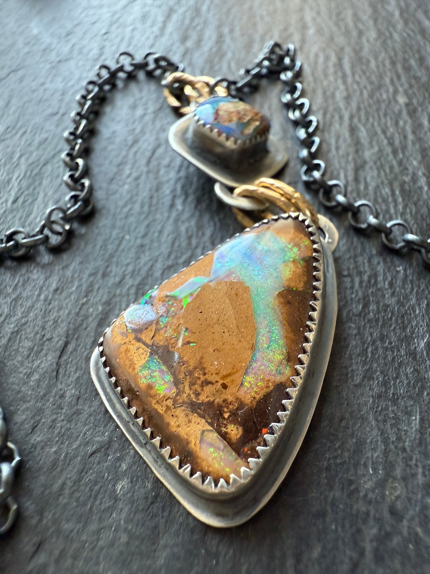 Boulder Opal necklace