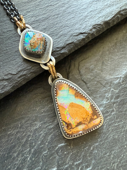 Boulder Opal necklace