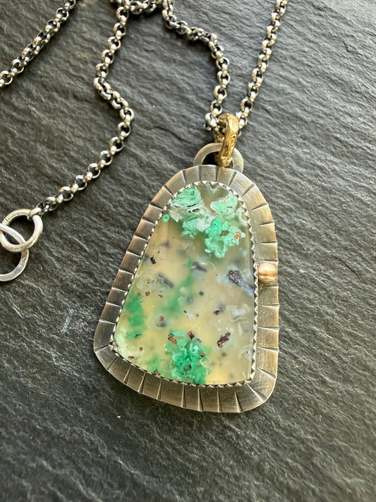 Confetti Chrysocolla Pendant