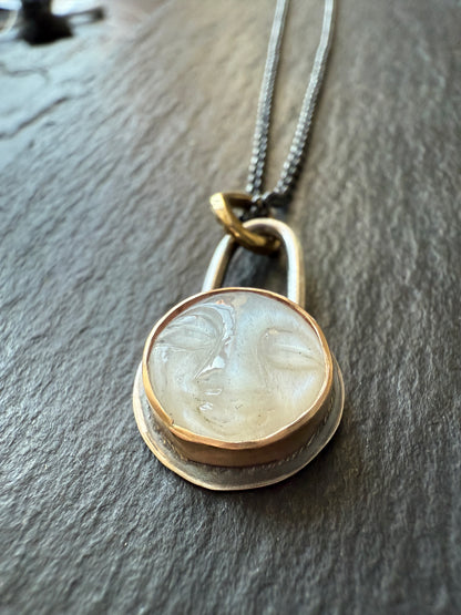 White Moonstone Necklace