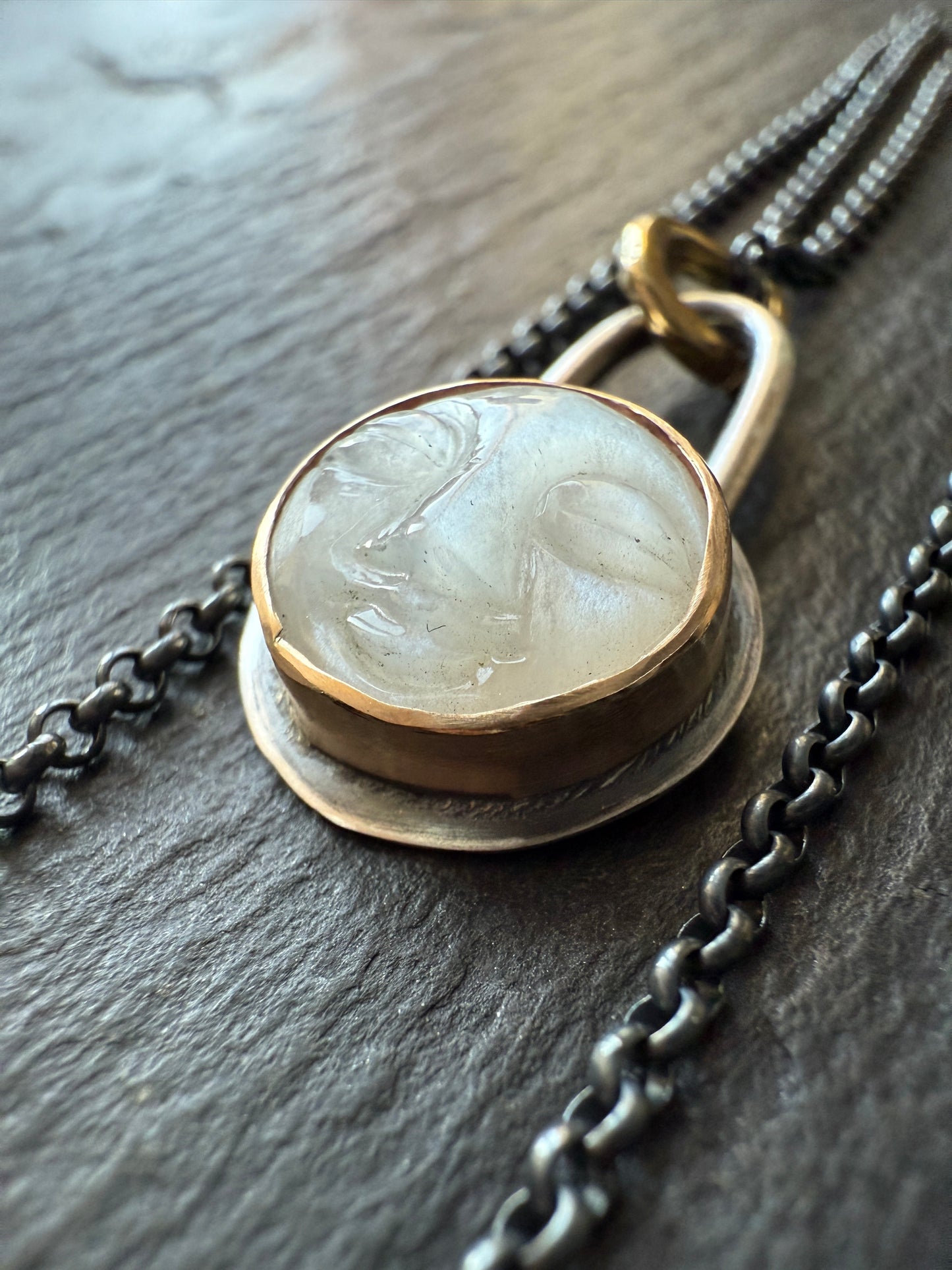 White Moonstone Necklace