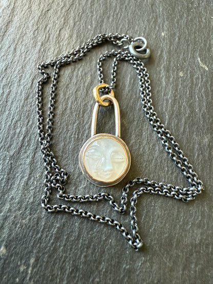 White Moonstone Necklace