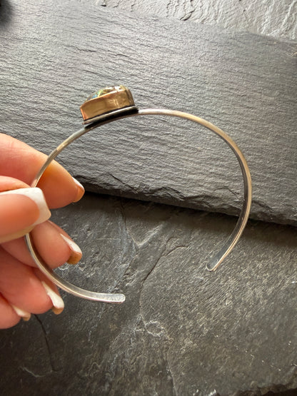 Rutile quartz with Aurora Opal