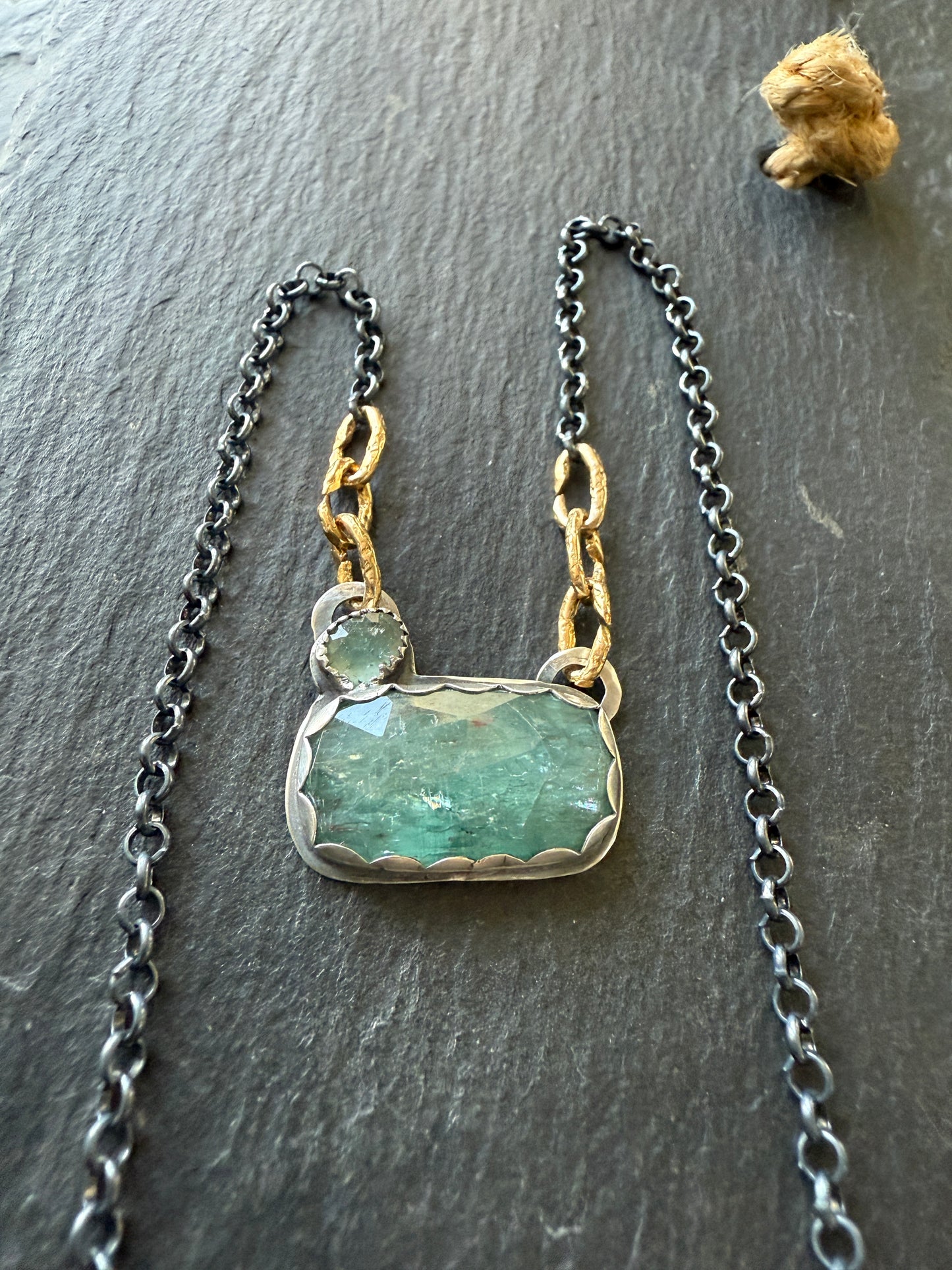 Kyanite and Tourmaline Necklace