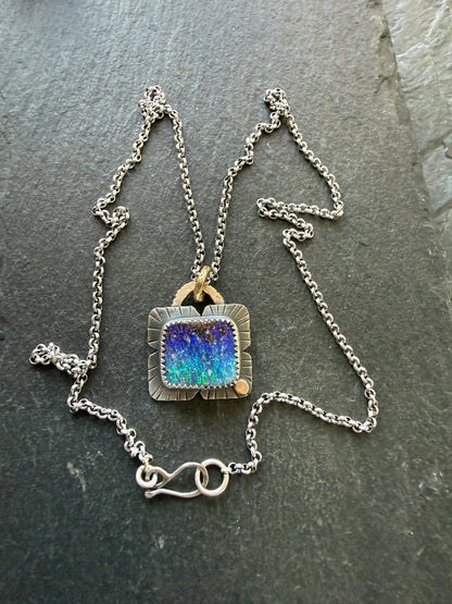 Starry Night Opal Pendant
