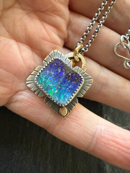 Starry Night Opal Pendant
