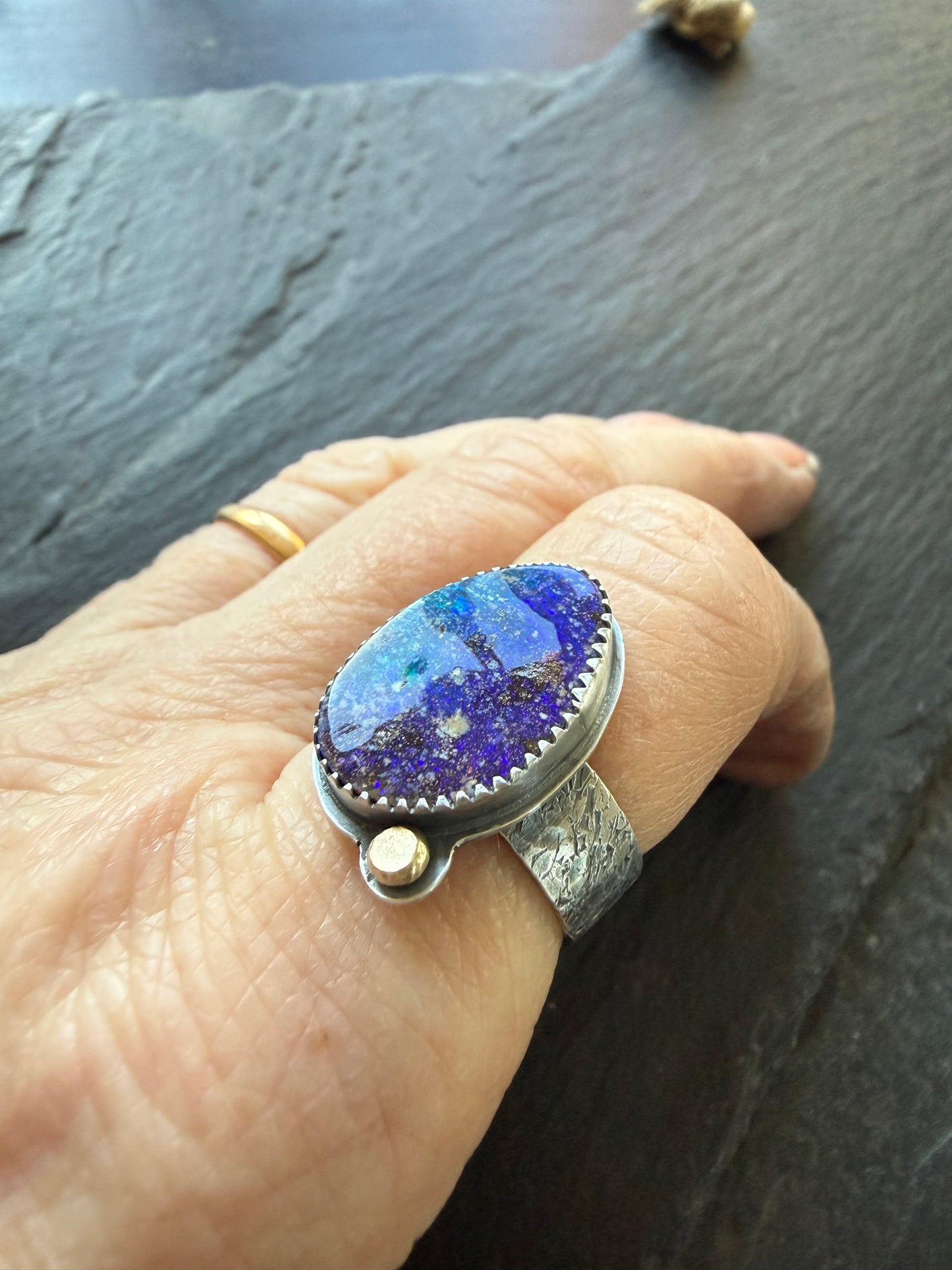 Starry Night Ring US 7 1/4 UK O