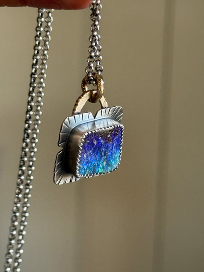 Starry Night Opal Pendant