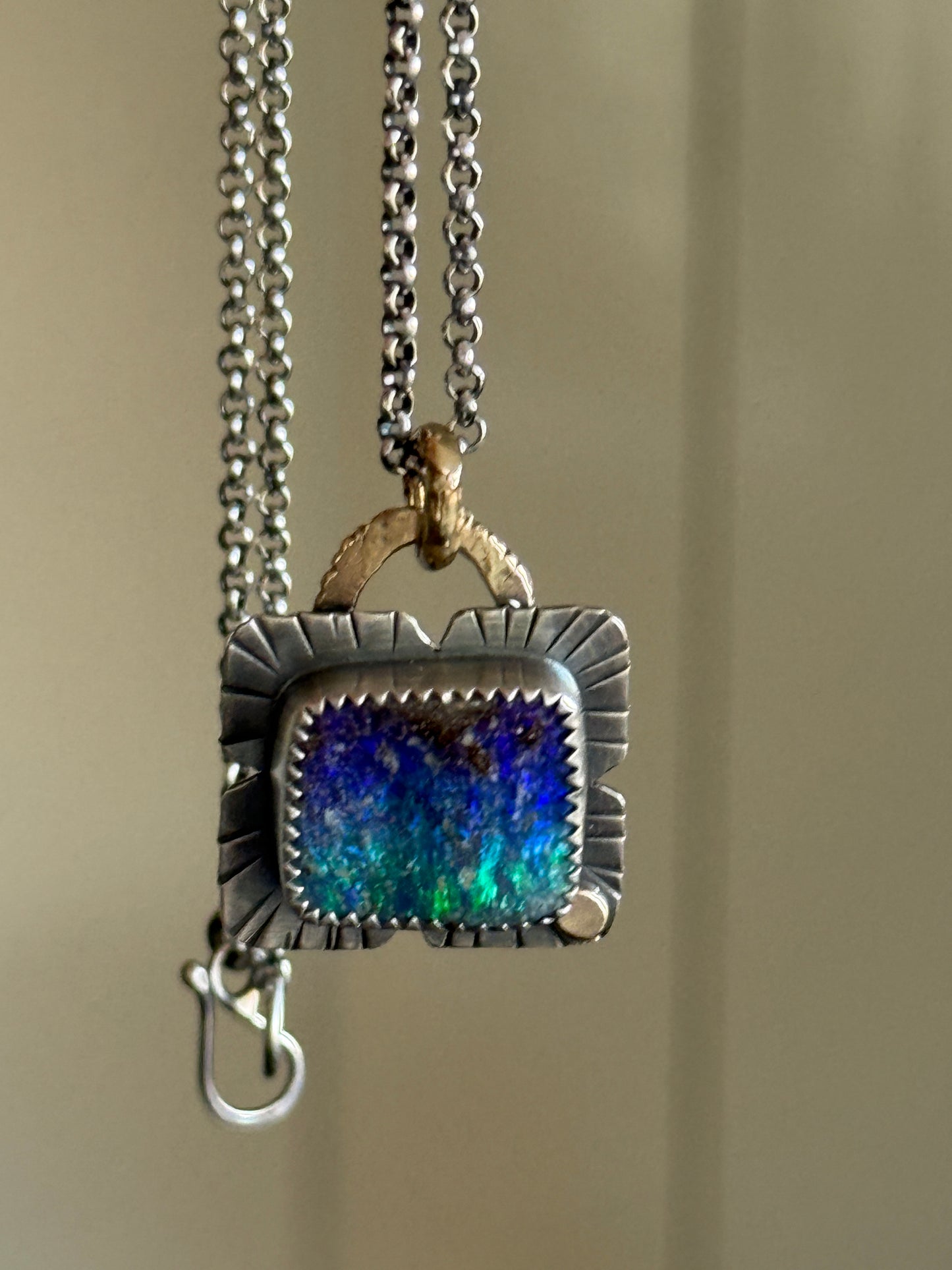 Starry Night Opal Pendant