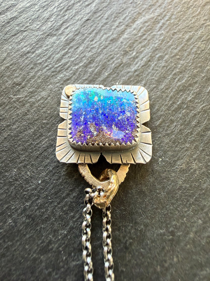 Starry Night Opal Pendant