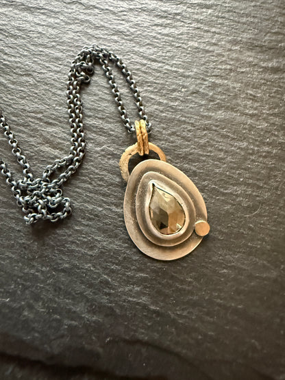 Pyrite Charm Necklace