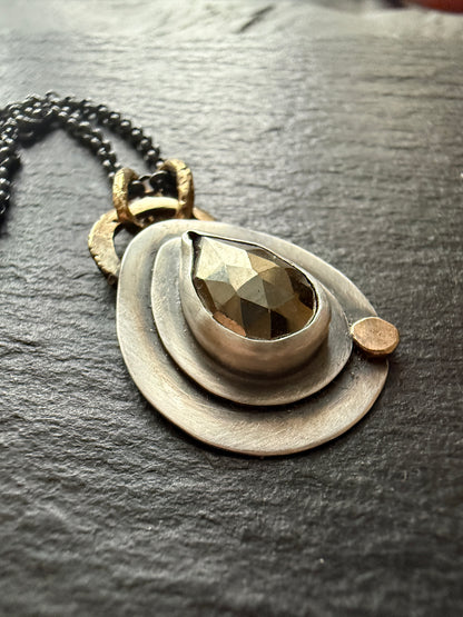 Pyrite Charm Necklace