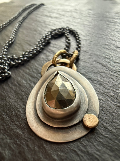 Pyrite Charm Necklace