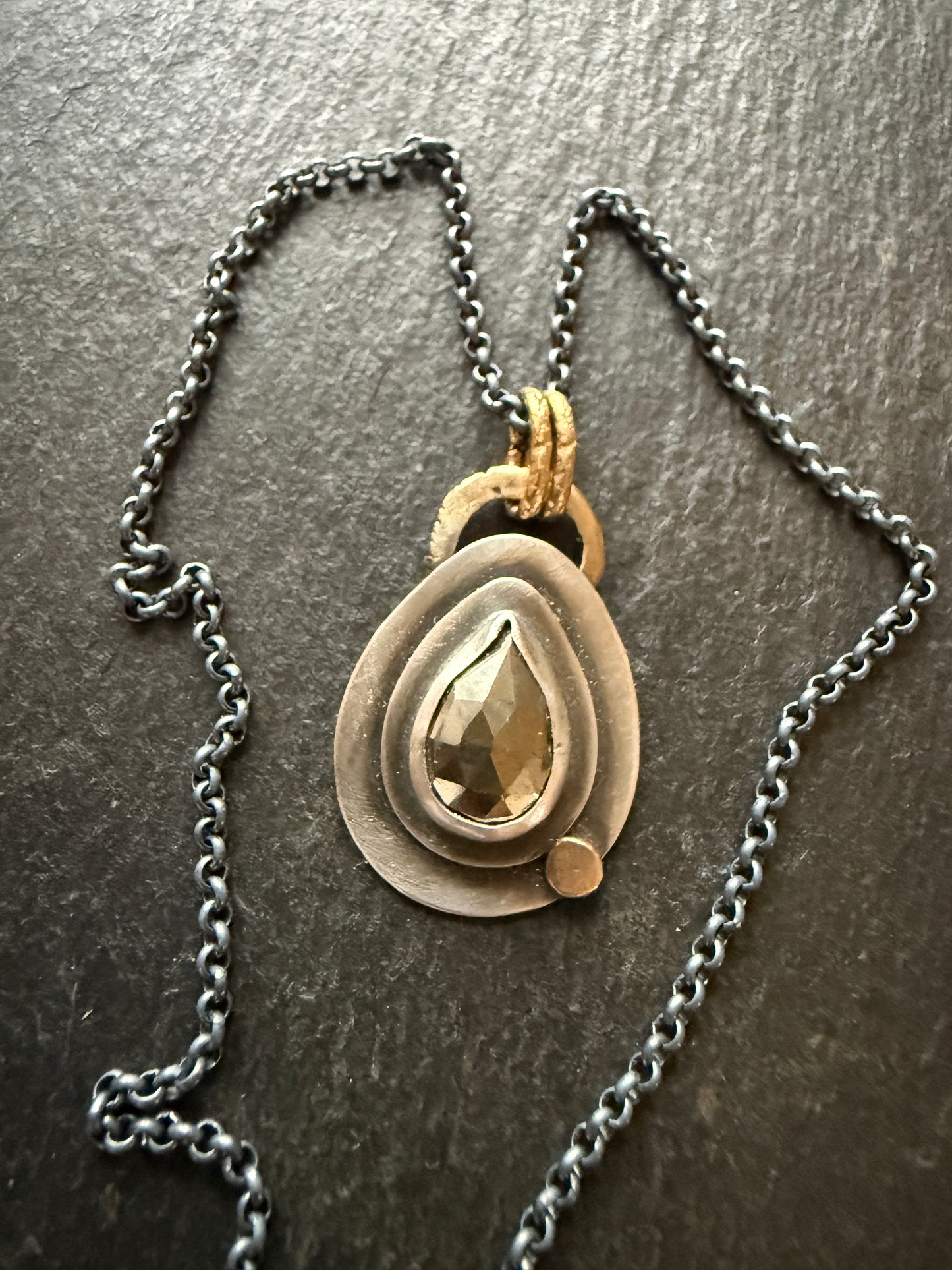 Pyrite Charm Necklace