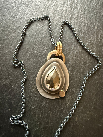 Pyrite Charm Necklace