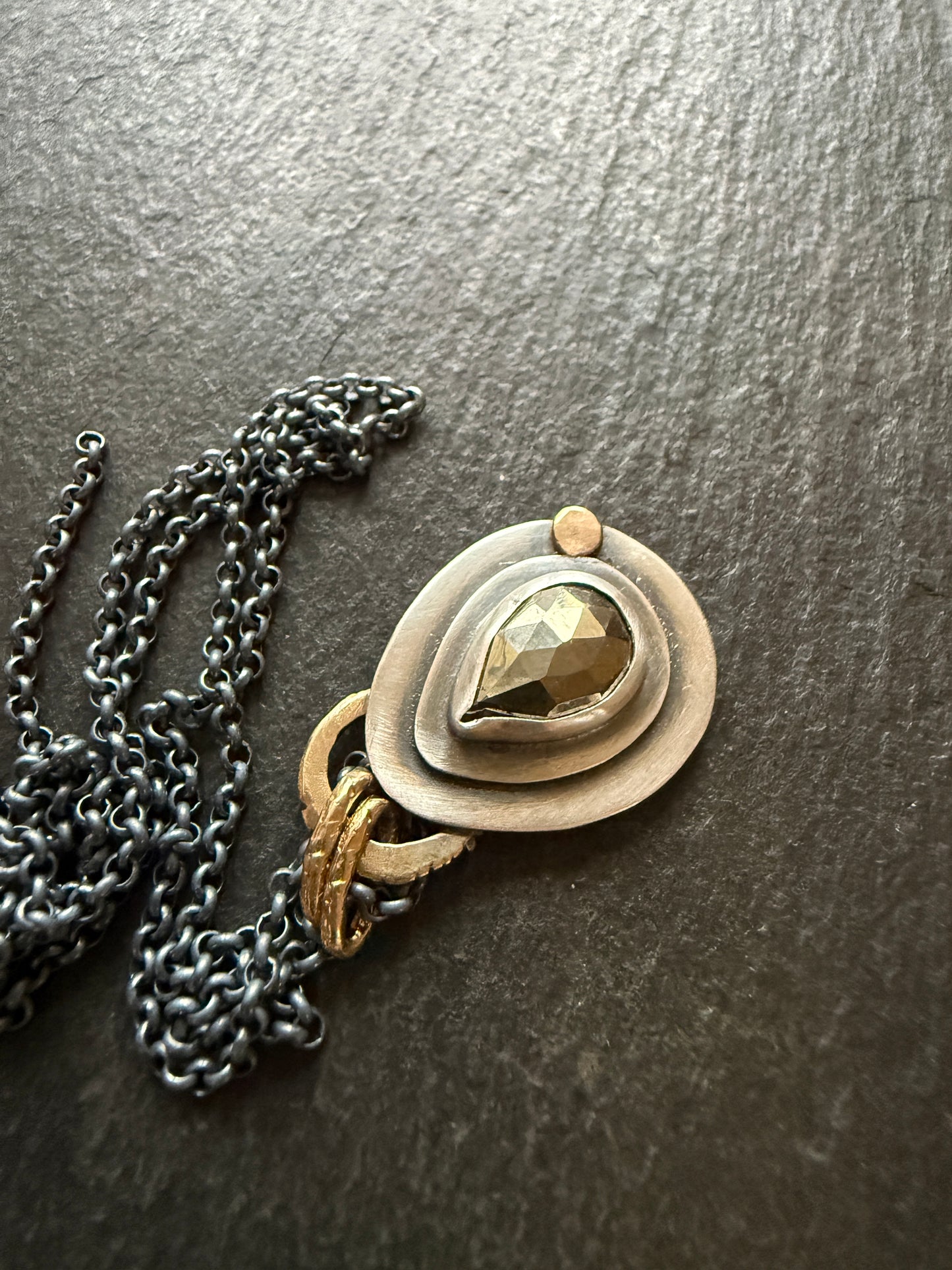 Pyrite Charm Necklace