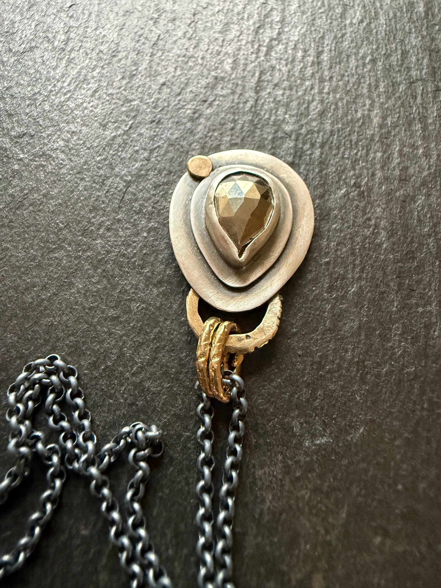 Pyrite Charm Necklace