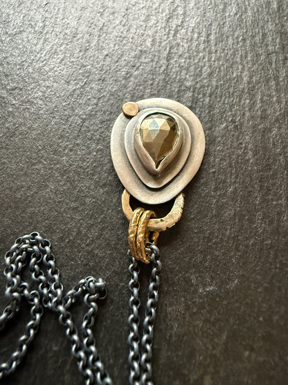 Pyrite Charm Necklace