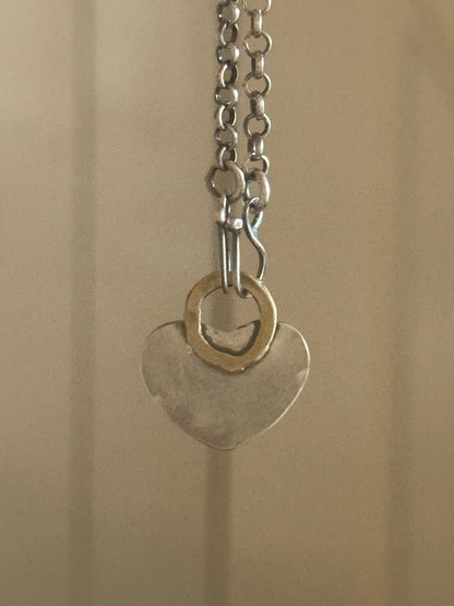 Pastel Heart Opal Pedant