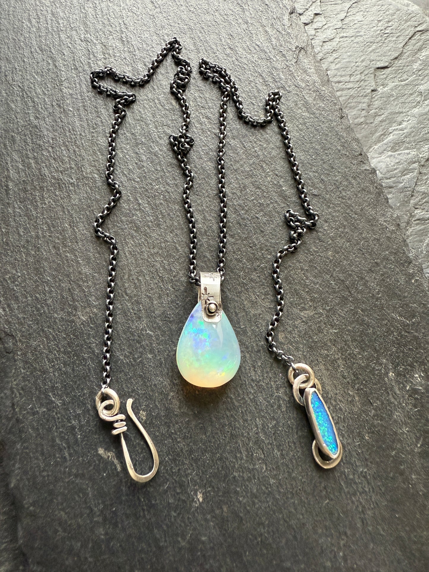 Ethiopian Opal Pendant Necklace