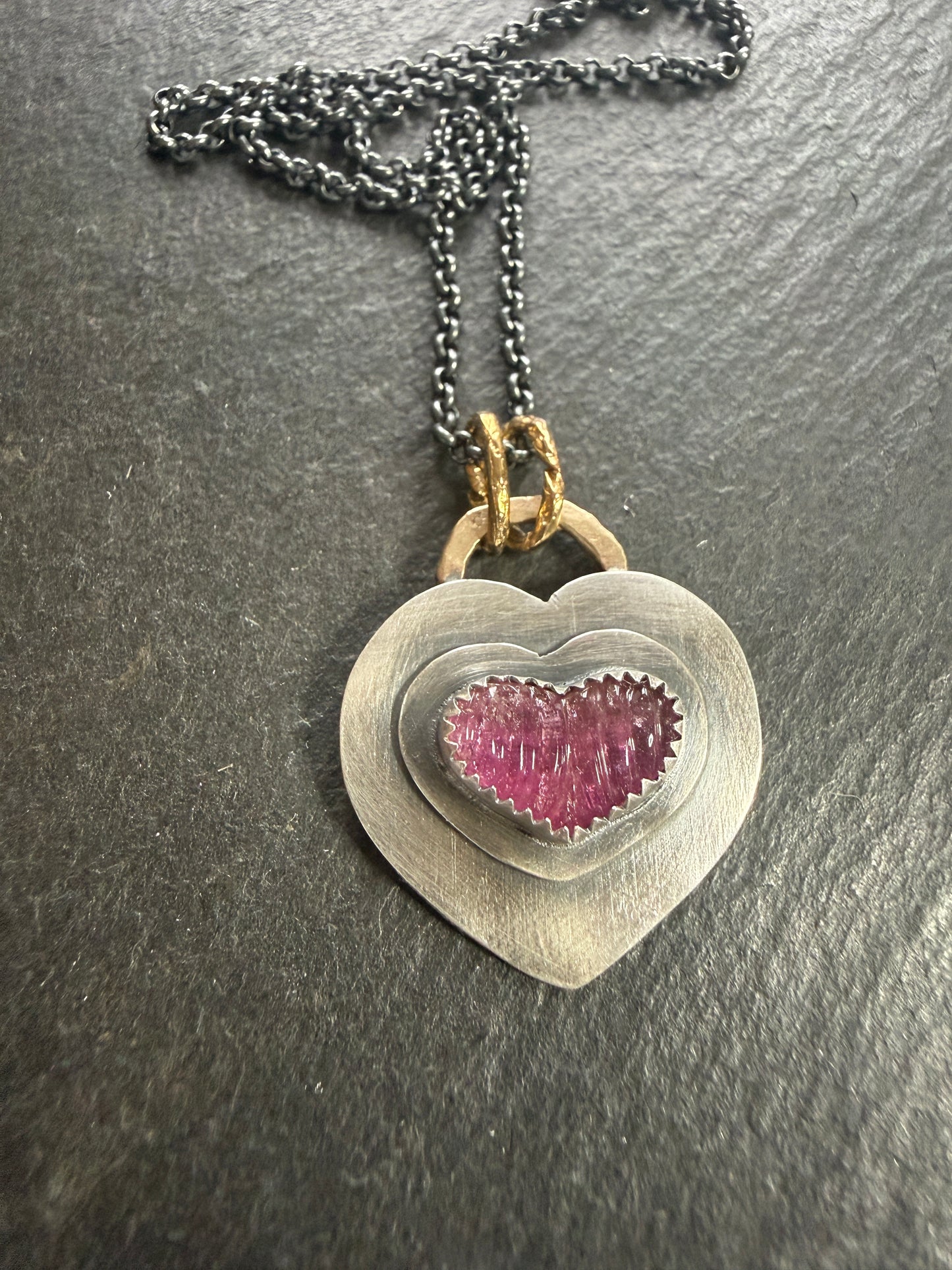 Pink Tourmaline Pendant