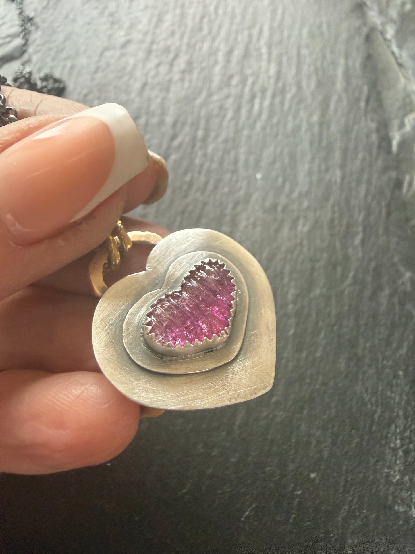 Pink Tourmaline Pendant