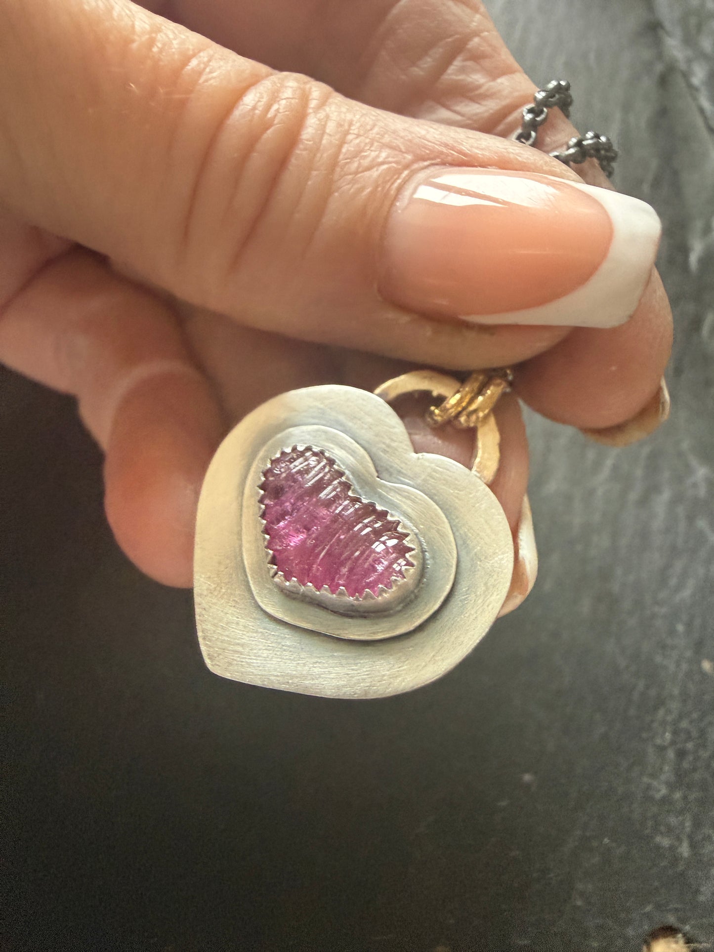 Pink Tourmaline Pendant