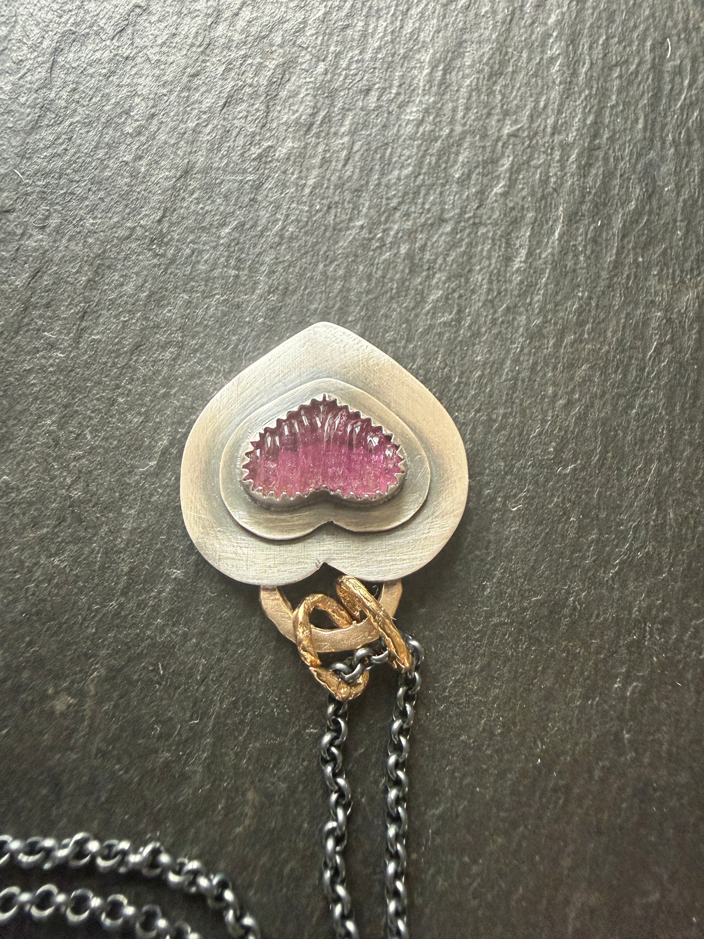 Pink Tourmaline Pendant