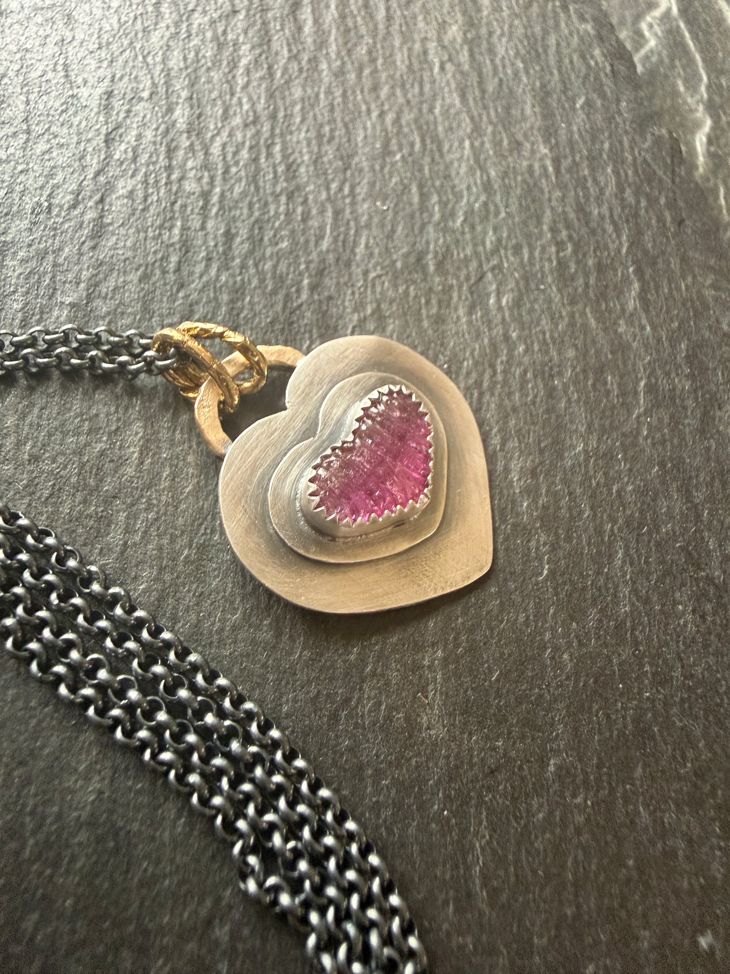 Pink Tourmaline Pendant