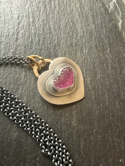 Pink Tourmaline Pendant